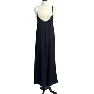 Cobble Stone Italy Women’s Black Palazzo Jumpsuit One Size NEW